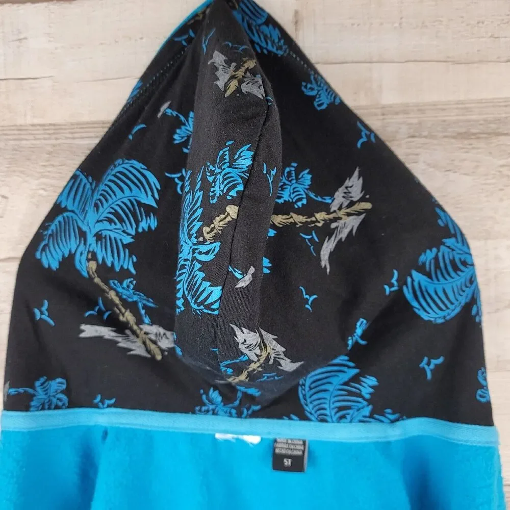 Lilo Stitch Toddler Jacket 5T Ohana Patch Hood Print Pockets Disney Mad Engine